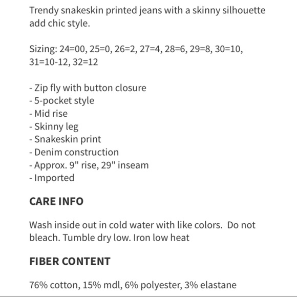 FRAME $220 Le Skinny Tonal Python Print Jeans - Picture 15 of 15